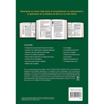 Alternative view of Biblia de Estudio Diario Vivir, NTV, Letra Grande, Tapa Dura