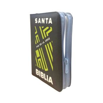 Alternative view of Biblia Reina Valera 1960, Tamaño Bolsillo, Símil Piel, Cierre, Gris, Canto blanco