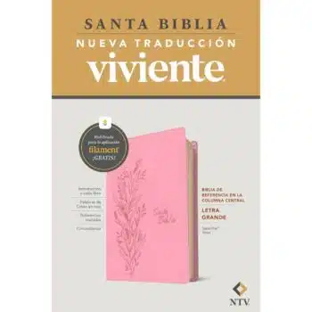 Biblia NTV, Letra Grande, Símil Piel, Filament, Rosado, Referencia en Columna 9798400506833 Biblia NTV, Letra Grande, Símil Piel, Filament, Rosado, Referencia en Columna - 9798400506833
