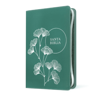 Alternative view of Biblia NTV, Letra Grande, Símil Piel, Cierre, Filament, Verde, Referencia en Columna