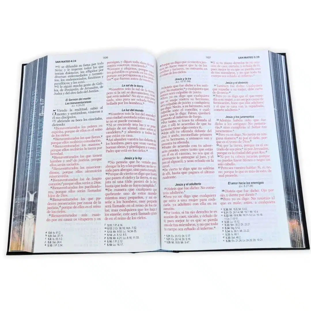 Biblia Reina Valera 1960, Letra Grande, Tapa Dura con Elastico, Espada, Negro, Canto pintado 9798893843477 Biblia Reina Valera 1960, Letra Grande, Tapa Dura con Elastico, Espada, Negro, Canto pintado - Imagen 4