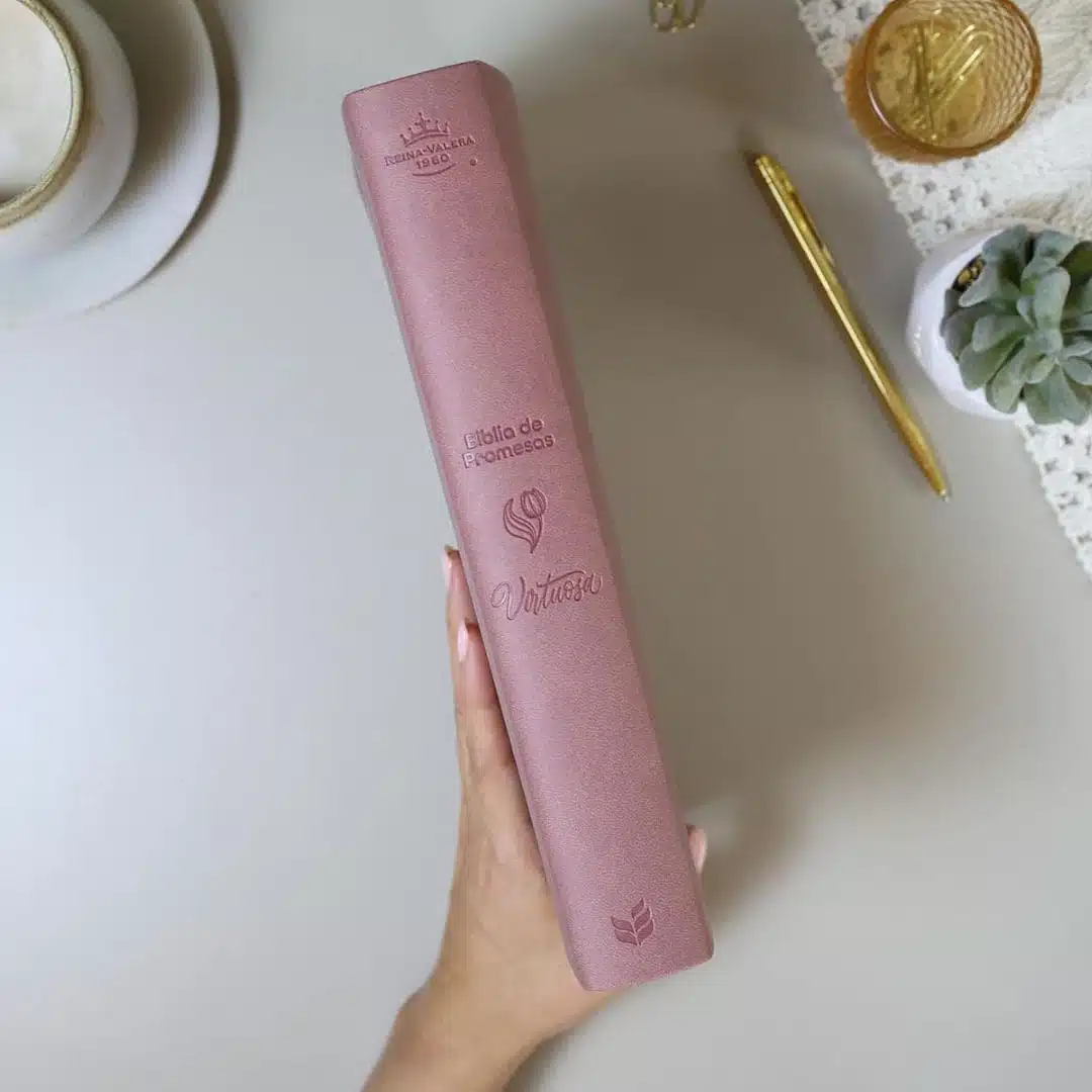 Biblia de Promesas, Devocional, para Mujer, Reina Valera 1960, Letra Gigante, Símil Piel, Rosa 9780789928627 Biblia de Promesas, Devocional, para Mujer, Reina Valera 1960, Letra Gigante, Símil Piel, Rosa - Imagen 3