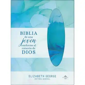 Inicio Biblia de una jóven conforme al corazón de Dios, Reina Valera 1960, Símil Piel, Azul brisa, Canto dorado