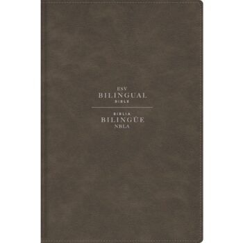 Biblia Bilingüe, ESV/NBLA, Símil Piel, Gris