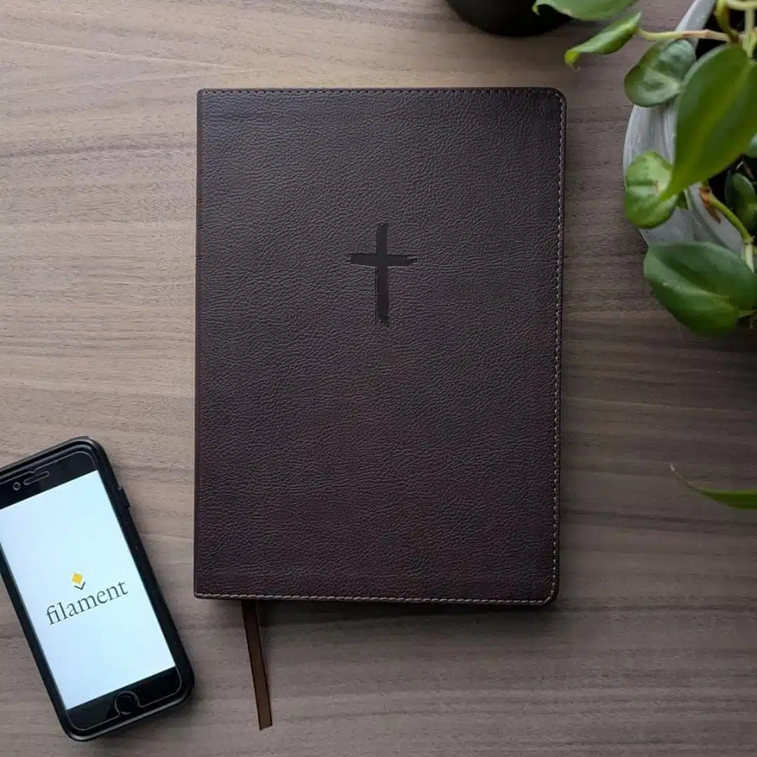 Biblia NTV, Letra Grande, Símil Piel, Filament, Café, Referencia en Columna 9798400506819 Biblia NTV, Letra Grande, Símil Piel, Filament, Café, Referencia en Columna - Imagen 2