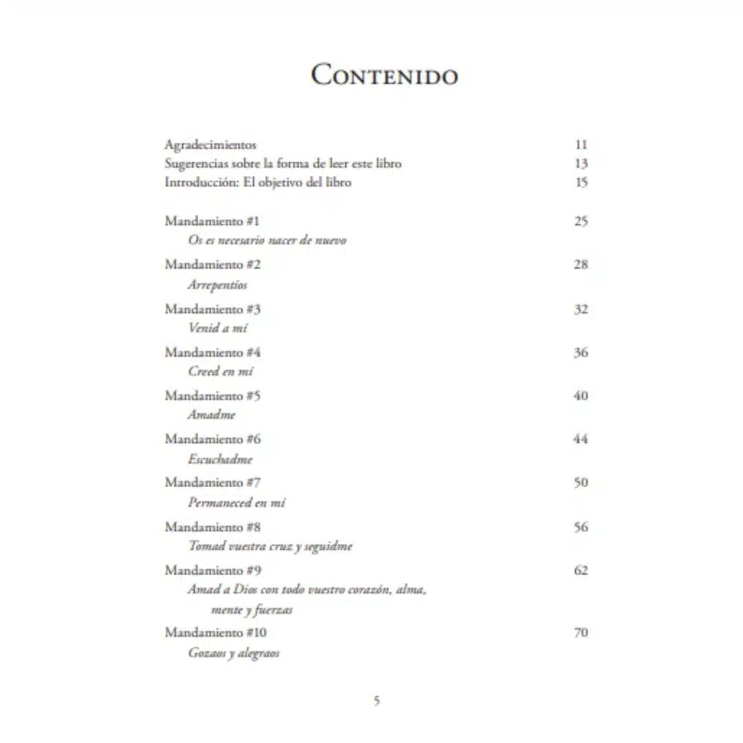 Los mandamientos que Jesús nos dejó 9780825450747 Los mandamientos que Jesús nos dejó - Imagen 2