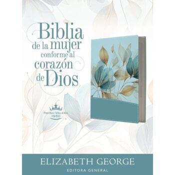 Biblia de la mujer conforme al corazón de Dios, Reina Valera 1960, Símil Piel, Petalos