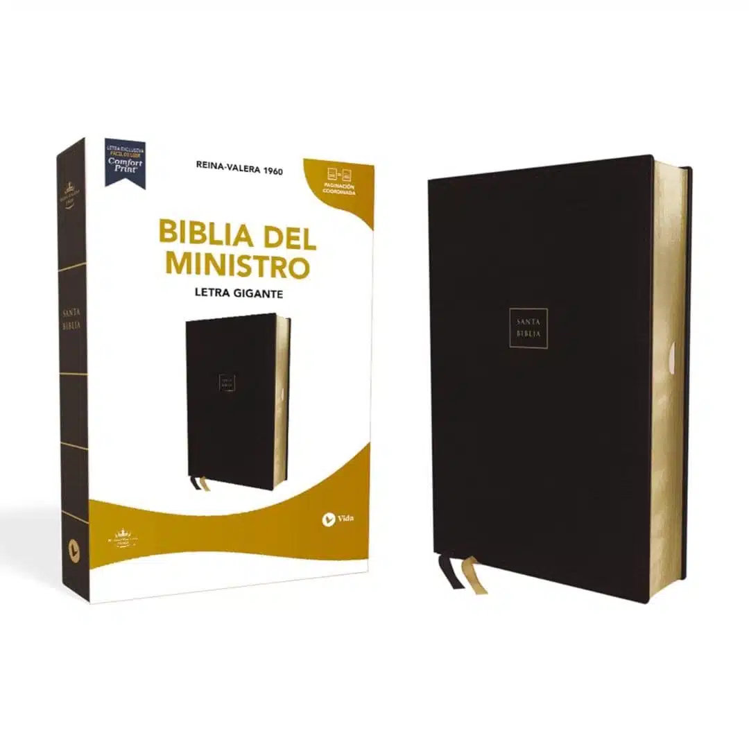 Biblia del Ministro, Reina Valera 1960, Letra Gigante, Símil Piel, Negro 9780829773620 Biblia del Ministro, Reina Valera 1960, Letra Gigante, Símil Piel, Negro
