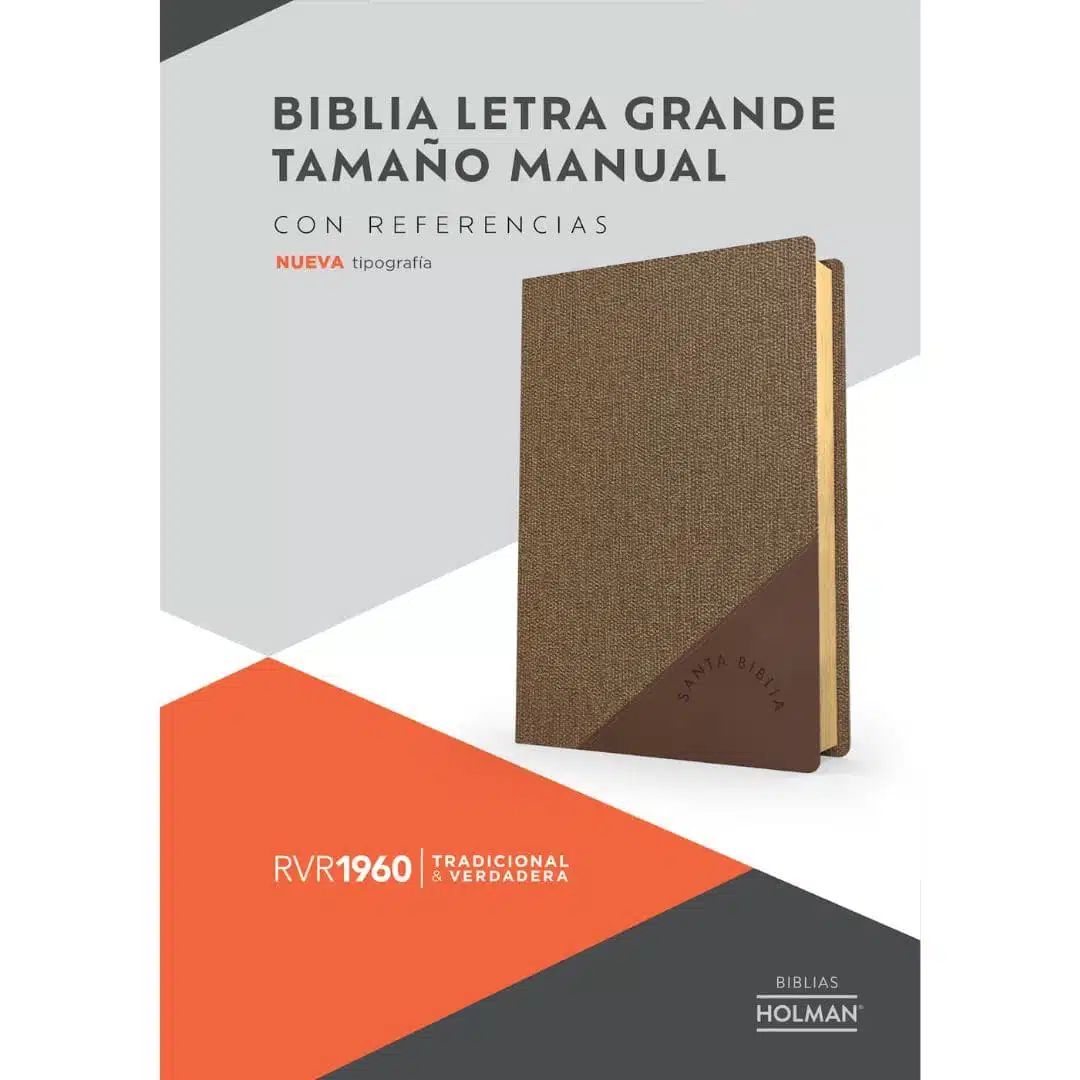 Biblia Reina Valera 1960, Tamaño Manual, Letra Grande, Símil Piel, Café Duotono 9781430082170 Biblia Reina Valera 1960, Tamaño Manual, Letra Grande, Símil Piel, Café Duotono