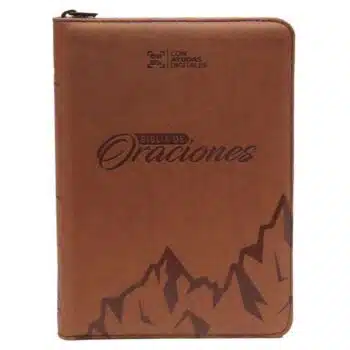 Inicio Biblia de Oraciones, Reina Valera 1960, Letra Grande, Símil Piel, Cierre, Café