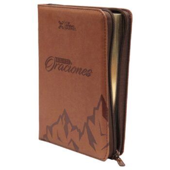 Alternative view of Biblia de Oraciones, Reina Valera 1960, Letra Grande, Símil Piel, Cierre, Café