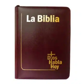 Inicio Biblia DHH, Letra Gigante, Símil Piel, Cierre, Vino Tinto, Canto Pintado