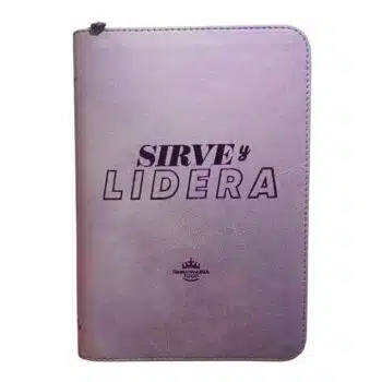 Inicio Biblia Sirve y Lidera, Reina Valera 1960, Letra Grande, Símil Piel, Cierre, Lila, Canto Plateado