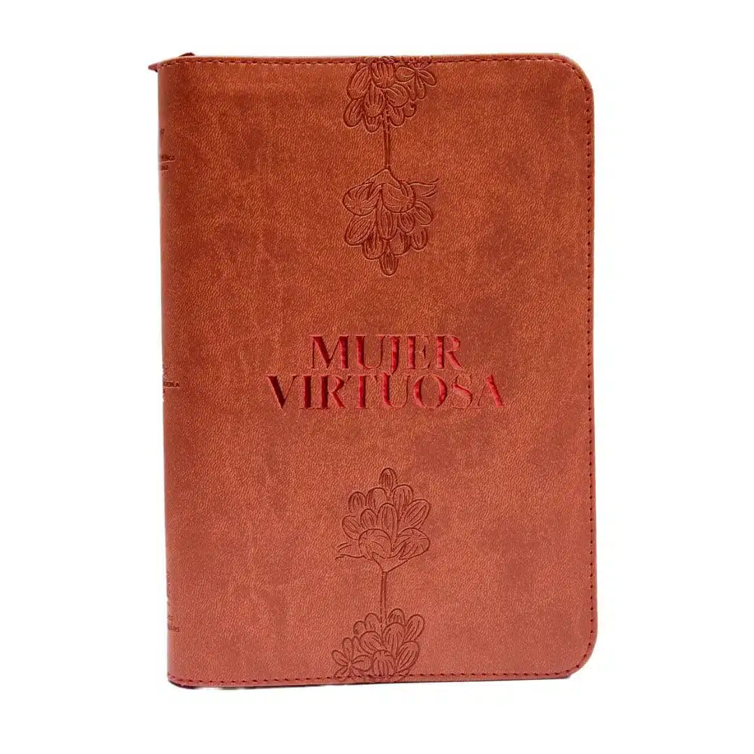 Biblia Mujer Virtuosa, Reina Valera 1960, Letra Grande, Símil Piel, Cierre, Naranja, Canto Plateado 9789587459920 Biblia Mujer Virtuosa, Reina Valera 1960, Letra Grande, Símil Piel, Cierre, Naranja, Canto Plateado