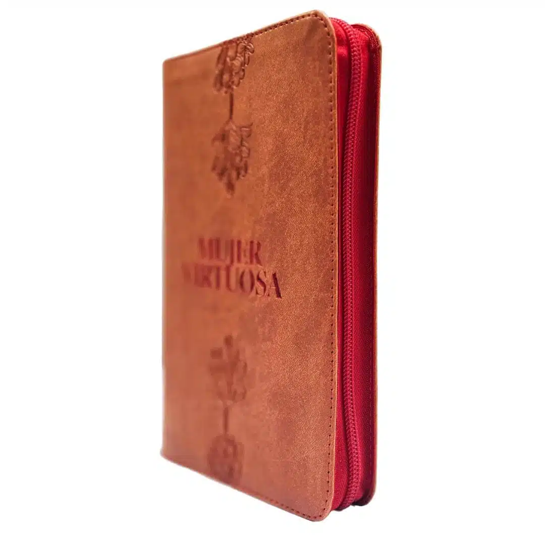 Biblia Mujer Virtuosa, Reina Valera 1960, Letra Grande, Símil Piel, Cierre, Naranja, Canto Plateado 9789587459920 Biblia Mujer Virtuosa, Reina Valera 1960, Letra Grande, Símil Piel, Cierre, Naranja, Canto Plateado - Imagen 2