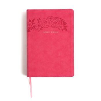 Alternative view of Biblia Reina Valera 1960, Letra Super Gigante, Símil Piel, Índice, Fucsia, Floral