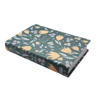 Alternative view of Biblia Reina Valera 1960, Tamaño Manual, Letra Grande, Símil Piel, Verde Flores