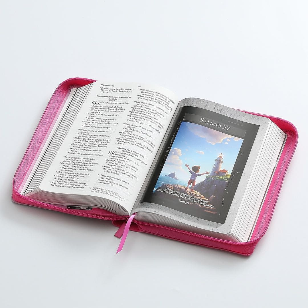 Biblia Héroes para niños, Reina Valera 1960, Letra Grande, Símil Piel, Cierre, Rosa 9798885169011 Biblia Héroes para niños, Reina Valera 1960, Letra Grande, Símil Piel, Cierre, Rosa - Imagen 3