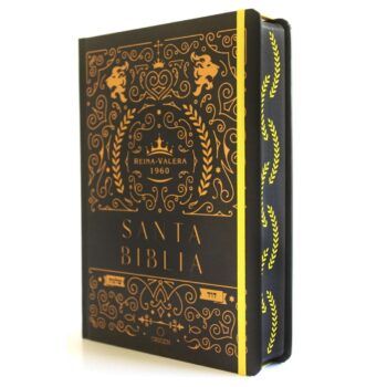 Alternative view of Biblia de Apuntes, Reina Valera 1960, Tapa Dura, Negro y Oro, Canto pintado