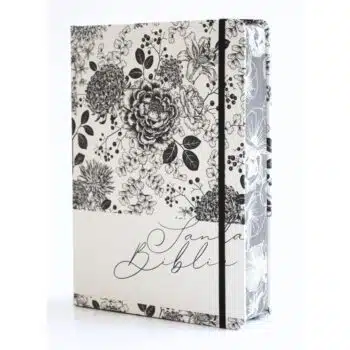 Biblia de Apuntes, Reina Valera 1960, Tapa Dura, Blanco y Negro con flores 9798890982292 Biblia de Apuntes, Reina Valera 1960, Tapa Dura, Blanco y Negro con flores - 9798890982292
