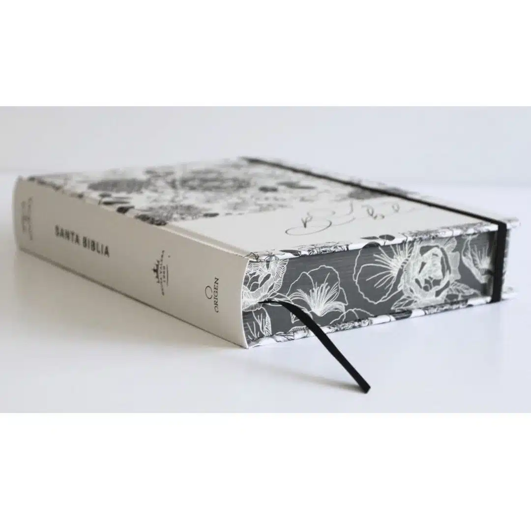 Biblia de Apuntes, Reina Valera 1960, Tapa Dura, Blanco y Negro con flores 9798890982292 Biblia de Apuntes, Reina Valera 1960, Tapa Dura, Blanco y Negro con flores - Imagen 3