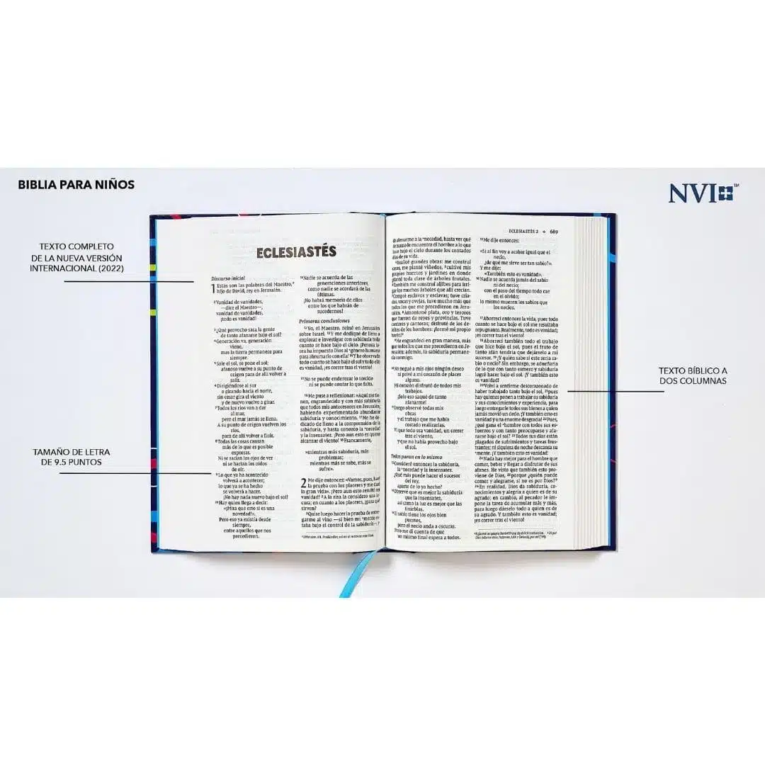 Biblia para Niños NVI, Tapa Dura, Azul 9780829772562 Biblia para Niños NVI, Tapa Dura, Azul - Imagen 3