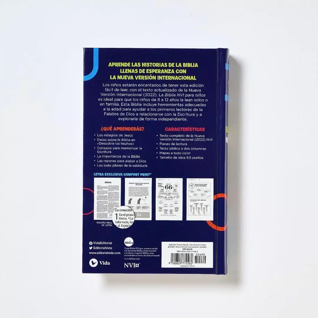 Biblia para Niños NVI, Tapa Dura, Azul 9780829772562 Biblia para Niños NVI, Tapa Dura, Azul - Imagen 6