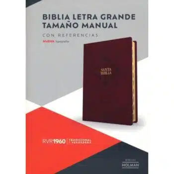 Inicio Biblia Reina Valera 1960, Tamaño Manual, Letra Grande, Símil Piel, Índice, Café