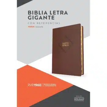 Inicio Biblia Reina Valera 1960, Letra Gigante, Símil Piel, Índice, Café