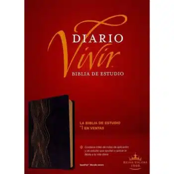 Biblia de Estudio Diario Vivir, Reina Valera 1960, Símil Piel, Morado Oscuro