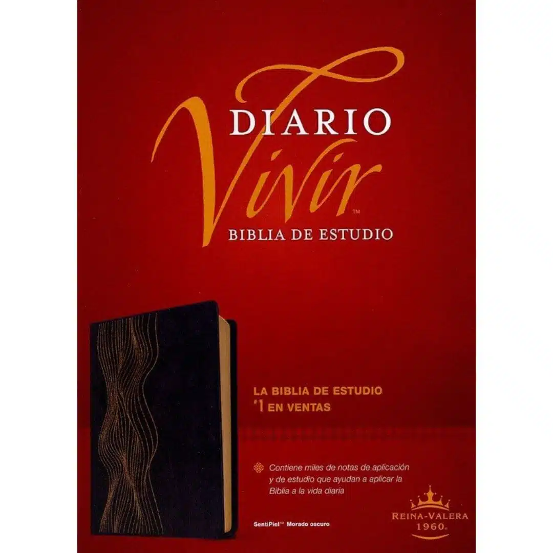 Biblia de Estudio Diario Vivir, Reina Valera 1960, Símil Piel, Morado Oscuro 9781496486646 Biblia de Estudio Diario Vivir, Reina Valera 1960, Símil Piel, Morado Oscuro