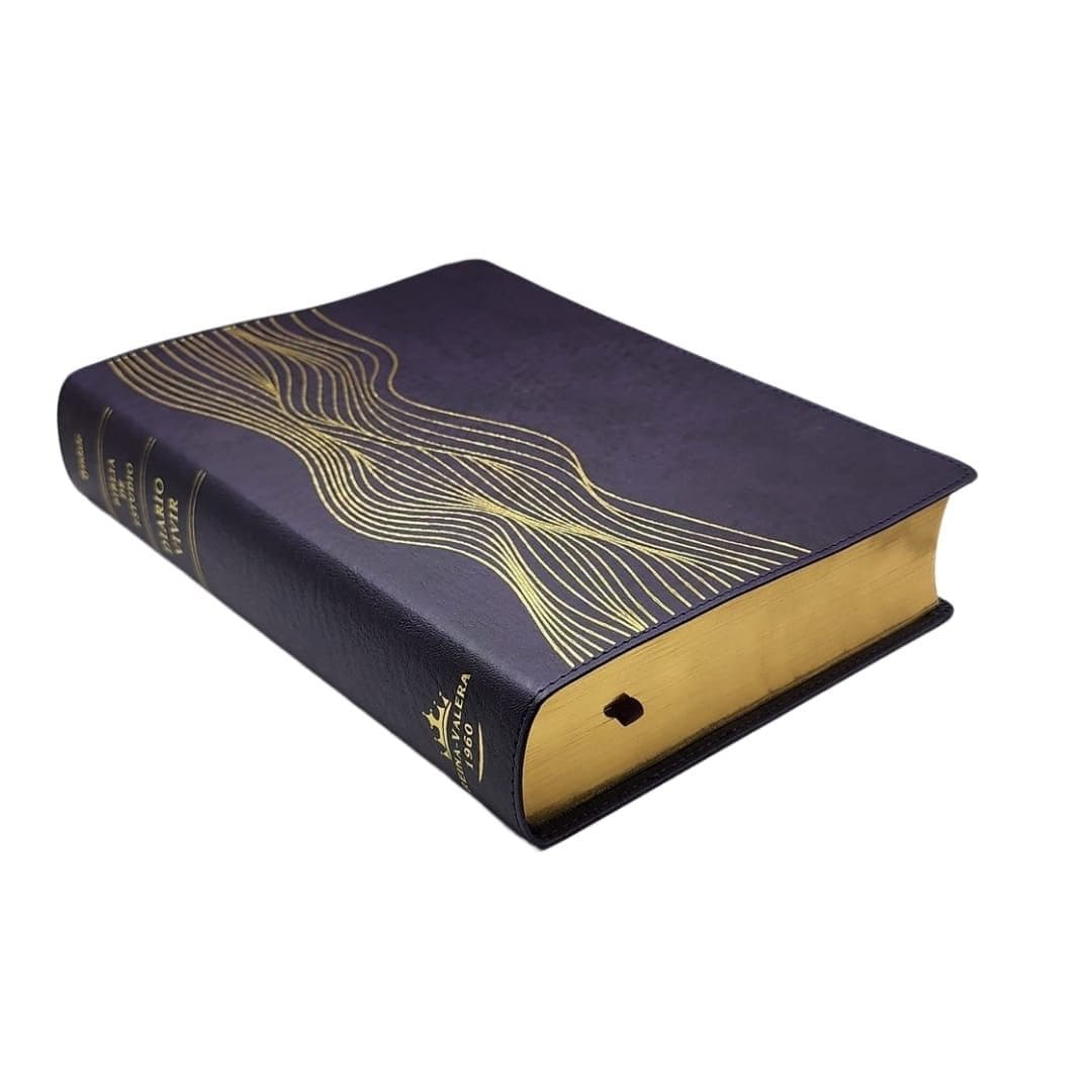 Biblia de Estudio Diario Vivir, Reina Valera 1960, Símil Piel, Morado Oscuro 9781496486646 Biblia de Estudio Diario Vivir, Reina Valera 1960, Símil Piel, Morado Oscuro - Imagen 3