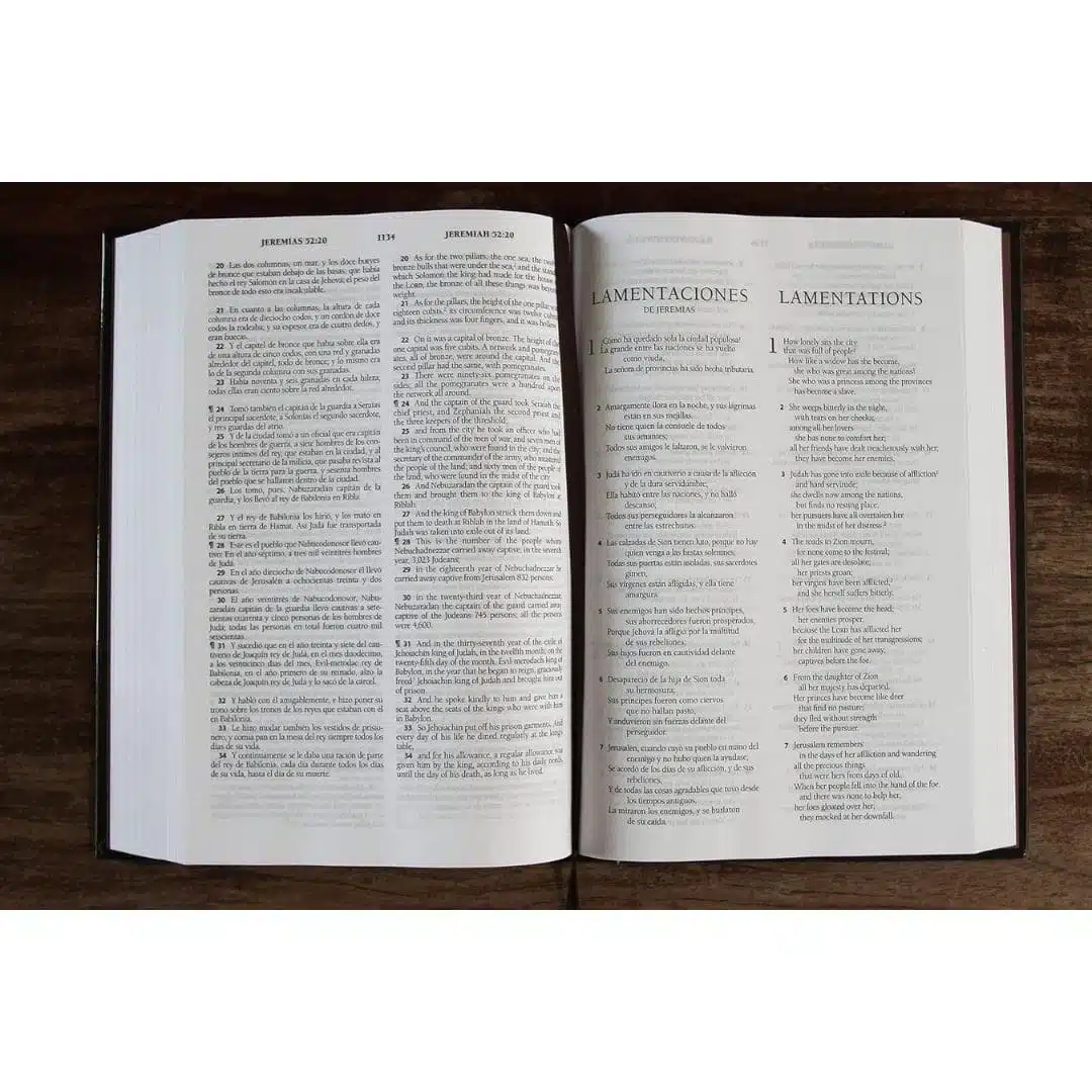 Biblia Bilingüe Reina Valera 1960/ESV, Letra Grande, Tapa Dura, Marrón 9781644734025 Biblia Bilingüe Reina Valera 1960/ESV, Letra Grande, Tapa Dura, Marrón - Imagen 3