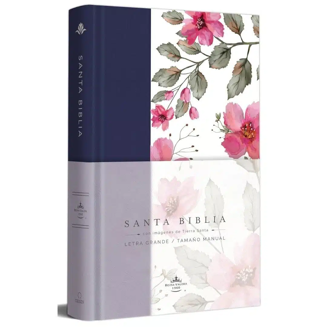 Biblia Reina Valera 1960, Letra Grande, Tapa Dura, Morado Flores 9781644734599 Biblia Reina Valera 1960, Letra Grande, Tapa Dura, Morado Flores