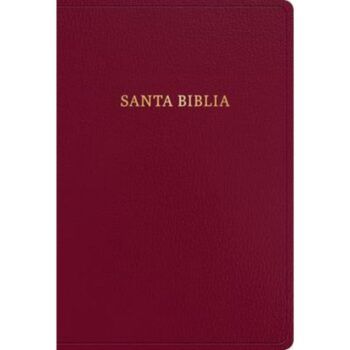 Biblia Reina Valera 1960, Letra Super Gigante, Símil Piel, Borgoña
