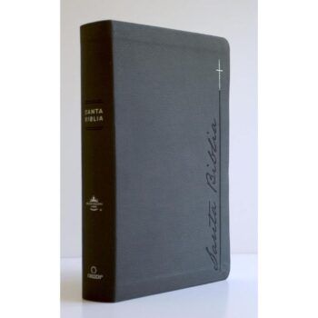 Alternative view of Biblia Reina Valera 1960, Tamaño Manual, Letra Gigante, Símil Piel, Gris, Canto pintado