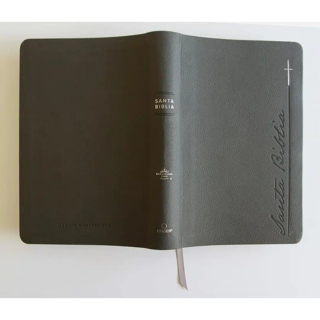 Biblia Reina Valera 1960, Tamaño Manual, Letra Gigante, Símil Piel, Gris, Canto pintado 9798890982216 Biblia Reina Valera 1960, Tamaño Manual, Letra Gigante, Símil Piel, Gris, Canto pintado - Imagen 5