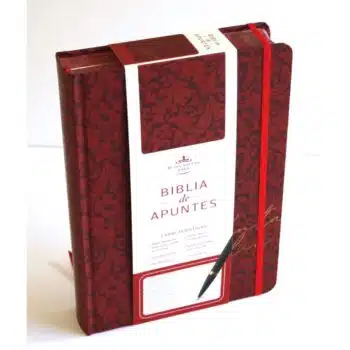 Inicio Biblia de Apuntes, Reina Valera 1960, Tapa Dura, Vino Tinto, Flores
