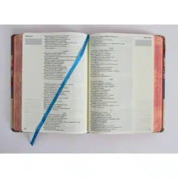 Biblia de Apuntes, Reina Valera 1960, Tapa Dura, Azul con flores 9798890982278 Biblia de Apuntes, Reina Valera 1960, Tapa Dura, Azul con flores - Imagen 4