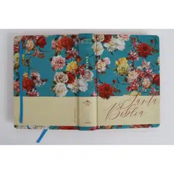 Biblia de Apuntes, Reina Valera 1960, Tapa Dura, Azul con flores 9798890982278 Biblia de Apuntes, Reina Valera 1960, Tapa Dura, Azul con flores - Imagen 5