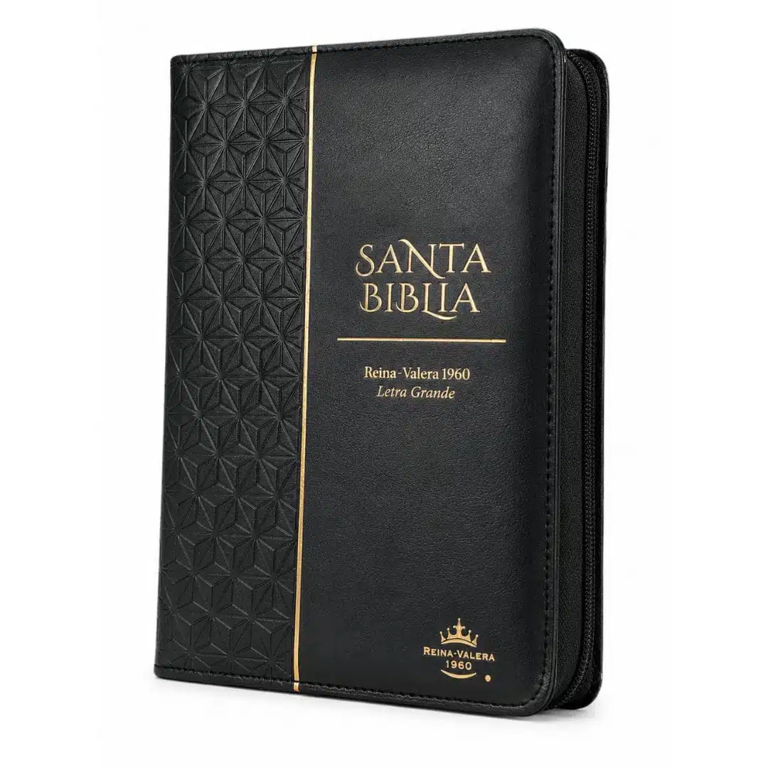 Biblia para Premios y Regalos, Reina Valera 1960, Letra Grande, Símil Piel, Cierre, Negro 9798893845341 Biblia para Premios y Regalos, Reina Valera 1960, Letra Grande, Símil Piel, Cierre, Negro