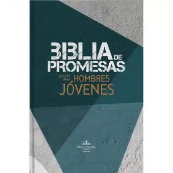 Inicio Biblia de Promesas para Hombres Jóvenes Reina Valera 1960, Letra Grande, Tapa Dura, Azul-Gris