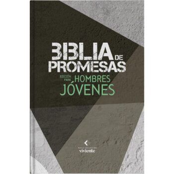 Biblia de Promesas para Hombres Jóvenes NTV, Letra Grande, Tapa Dura, Negro-Gris
