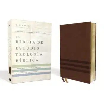 Inicio Biblia de Estudio Teología Bíblica NVI, Símil Piel, Café