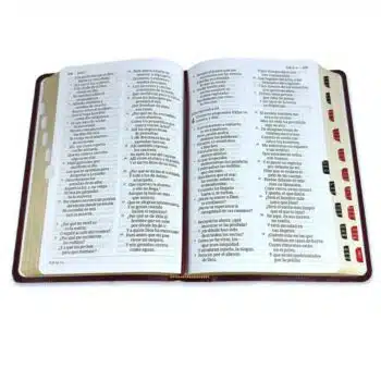 Biblia Reina Valera 1960, Tamaño Manual, Letra Grande, Símil Piel, Índice, Borgoña 9781430082286 Biblia Reina Valera 1960, Tamaño Manual, Letra Grande, Símil Piel, Índice, Borgoña - Imagen 4