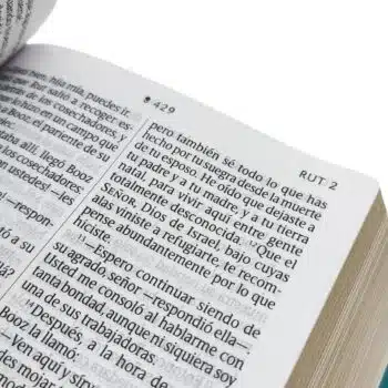 Biblia NTV, Tamaño Compacto, Letra Gigante, Símil Piel, Turquesa floral 9781496489654 Biblia NTV, Tamaño Compacto, Letra Gigante, Símil Piel, Turquesa floral - Imagen 4