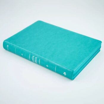 Alternative view of Biblia NVI, Letra Gigante, Símil Piel, Cierre, Aguamarina