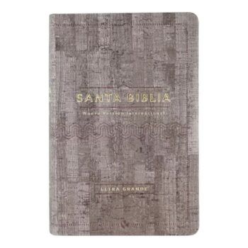 Inicio Biblia NVI, Letra Grande, Símil Piel, Madera