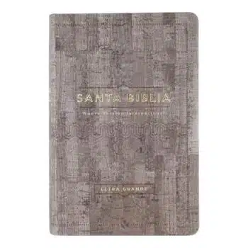 Inicio Biblia NVI, Letra Grande, Símil Piel, Madera