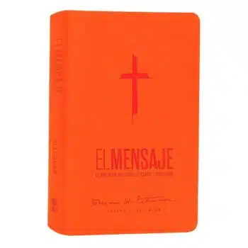 Biblia El Mensaje, Tamaño Manual, Símil Piel, Naranja 9781966427223 Biblia El Mensaje, Tamaño Manual, Símil Piel, Naranja - Imagen 2